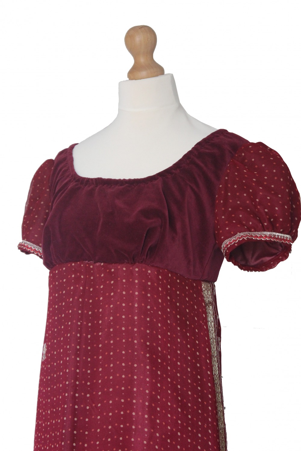 Ladies 19th Century Jane Austen Regency Evening Ball Gown Costume Size 10 -12 Image